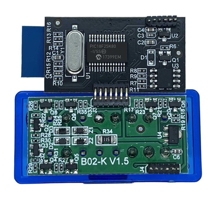 ELM327 V1.5 bluetooth 4.0 чіп PIC18F25K80 дві плати iOS iPhone Android