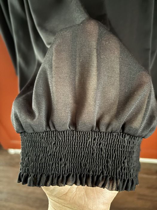 Czarna bluzka boho KappAhl