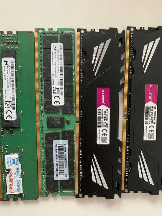 Cерверна оперативна памʼять DDR4 4GB 16GB 2133 2400 3200