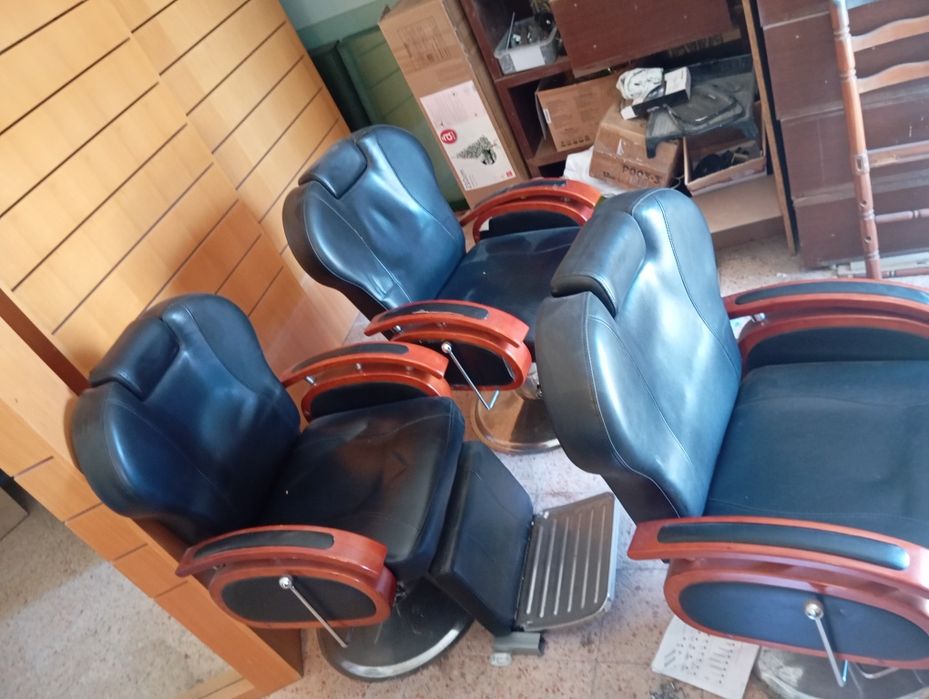 Cadeira de salão e barbearia