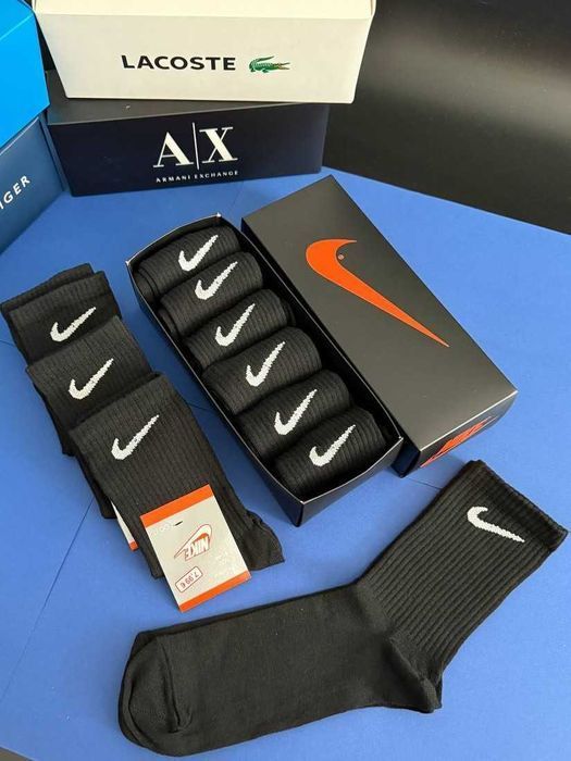 Шкарпетки високі Puma|Nike. Носки довгі Пума|Найк чорні, білі