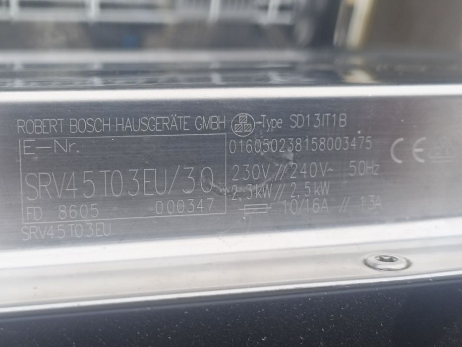 Zmywarka Bosch 45 cm uszkodzona