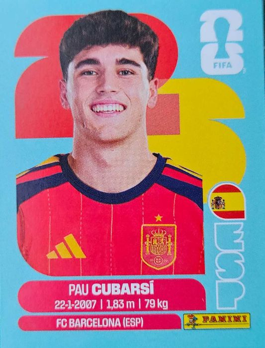 CUBARSI za LE NORMAND ESP 3 Naklejka Panini World Cup 2026