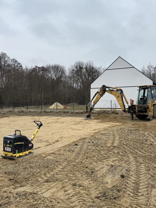 Żwir, piasek, ziemia, usługi koparko ładowarką, z transport wywrotka,