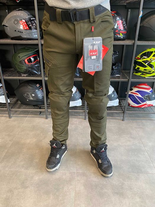 Spodnie Motocyklowe LS2 Straight Man Olive Green