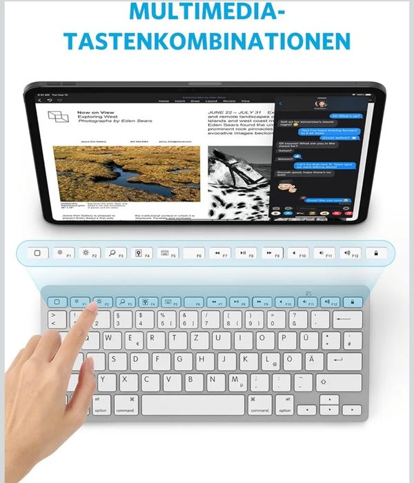 OMOTON klawiatura Bluetooth do iPada Air/2/1, Pro 10,5, Pro 12,9