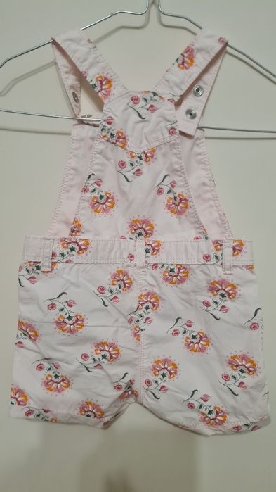 Ogrodniczki letnie dla dziewczynki r.74 C&A