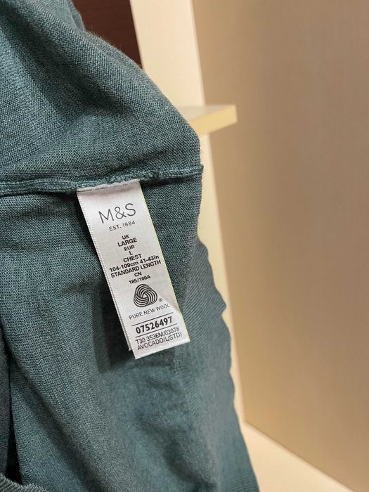 Marks & Spencer, 100% мериносовий  светр-джемпер  М/L