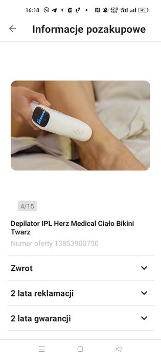 Épilation laserowy Herz Médical