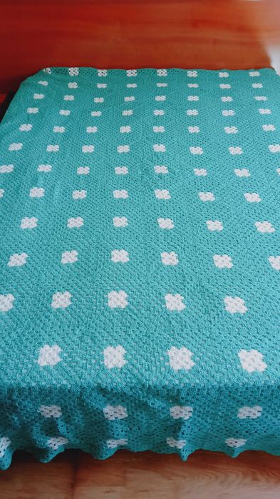 Colcha de lã feita à mão