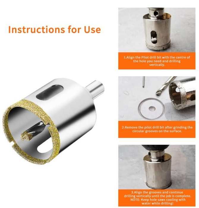 Otwornica diamentowa do gresu 30mm Meccion