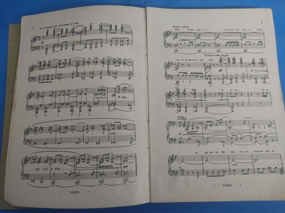 G. Puccini TOSCA nuty fortepian antyk zabytkowe 1899