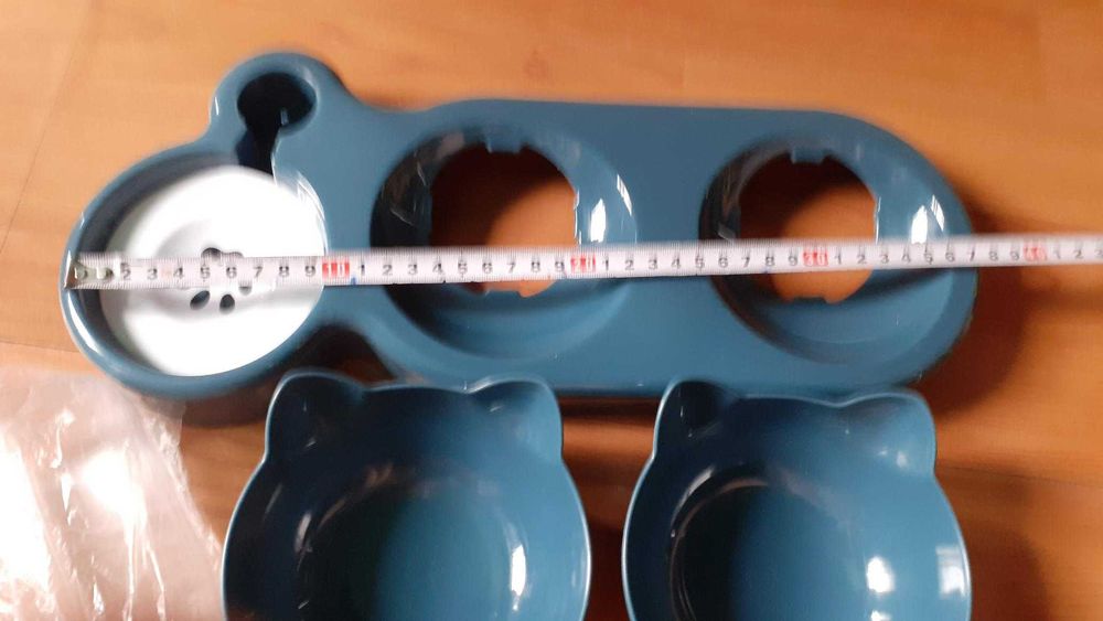 Comedouro 3 em 1 bebedouro dispensador novo gato cão