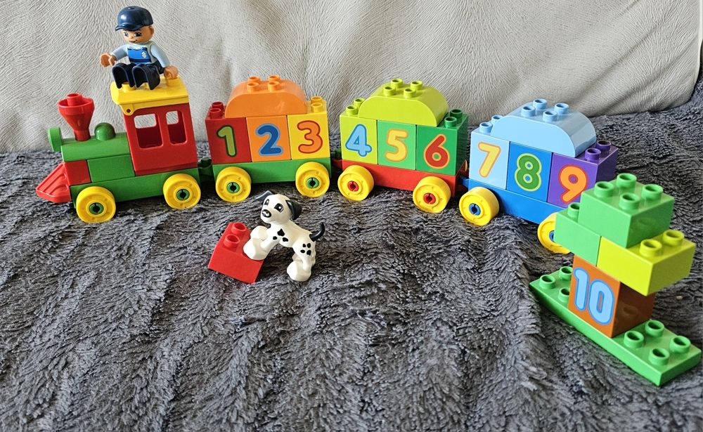 Lego duplo ciufcia z cyferkami