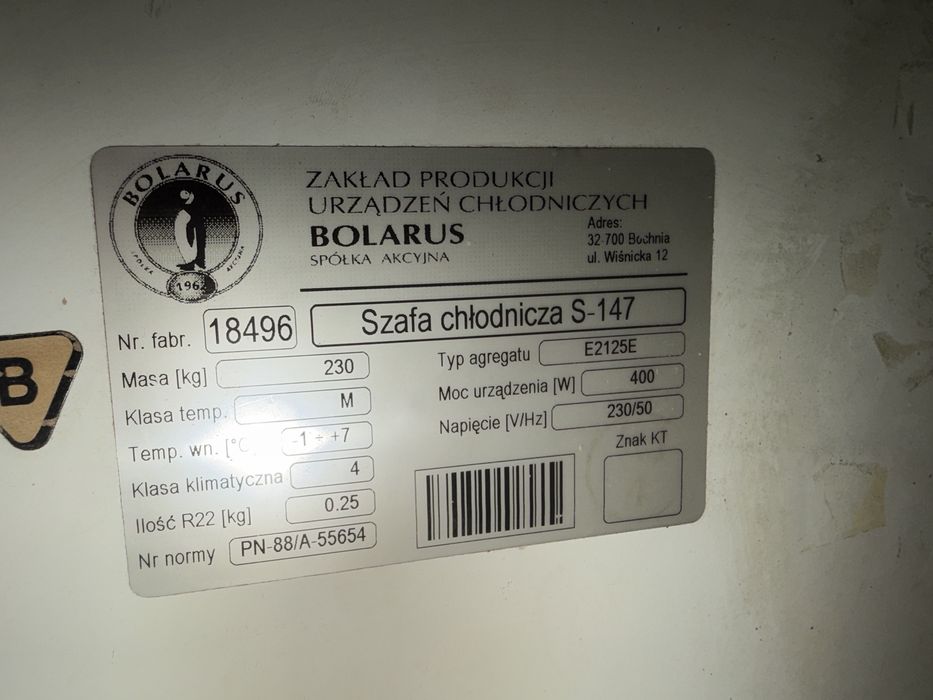 Szafa chlodnicza