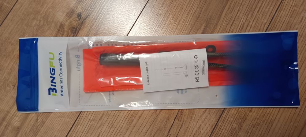 Składana, maskująca antena  CS do krótkofalówek, z nylonowym oplotem