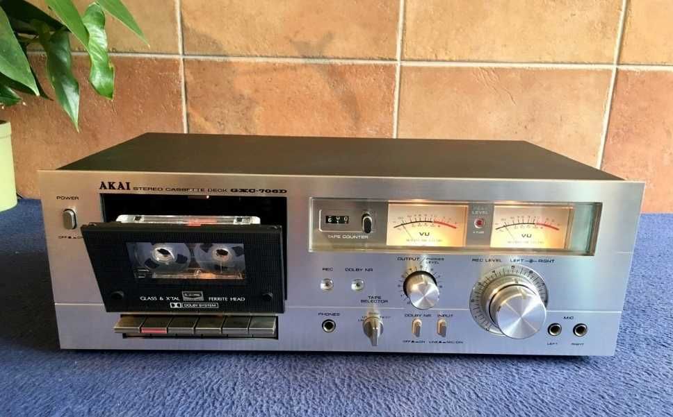 Akai - GXC-706D - Cabeças GX - Leitor gravador de cassetes