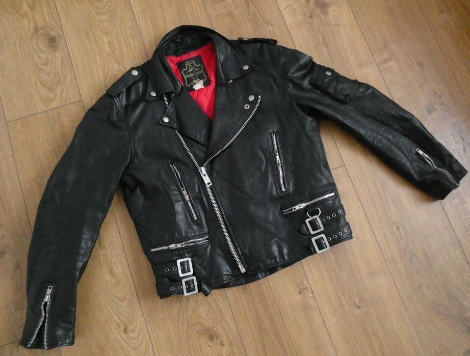 Kurtka skórzana męska CAMPRI MANX skóra PILOTKA ramoneska S /M 42