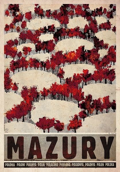 Plakat Mazury Polska Ryszard Kaja