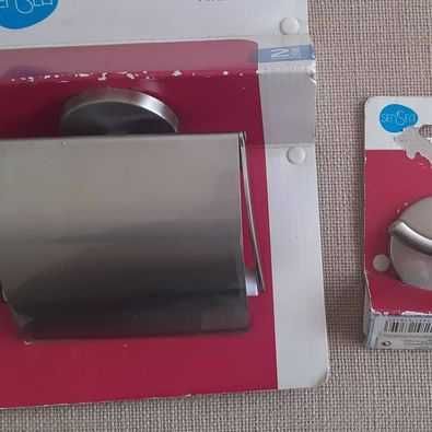 # SENSEA  Suporte papel higiénico e gancho parede  novos