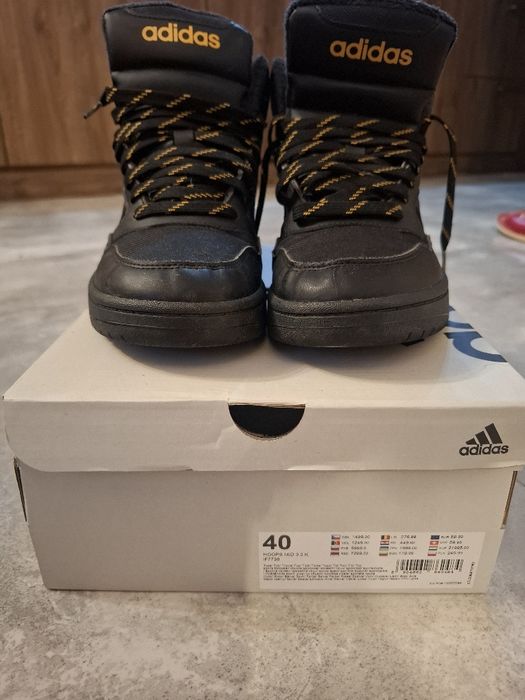 Adidasy za kostkę 40rozm czarno zlote. Męskie