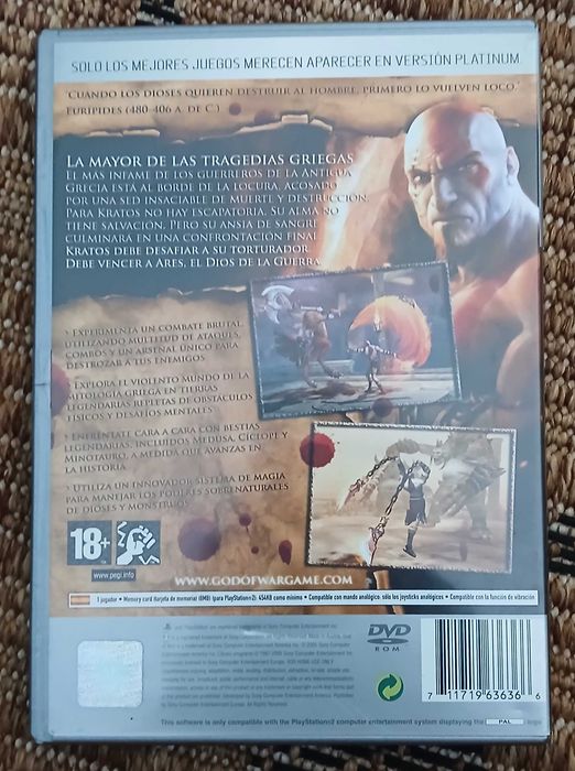 Jogo God Of War Para PlayStation 2