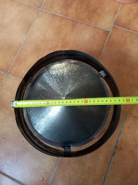 Chapéu com aba inox D200 chaminé