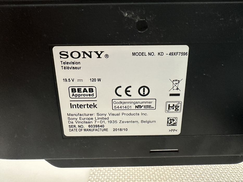 Sprzedam telewizor Sony Bravia 4K HDR Android TV 49”