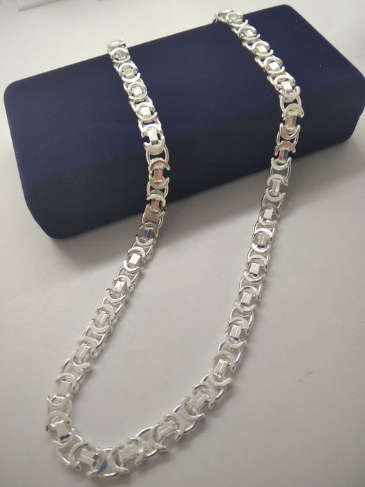 Srebrny męski  łańcuszek  splot euro srebro 925 długość 60 cm