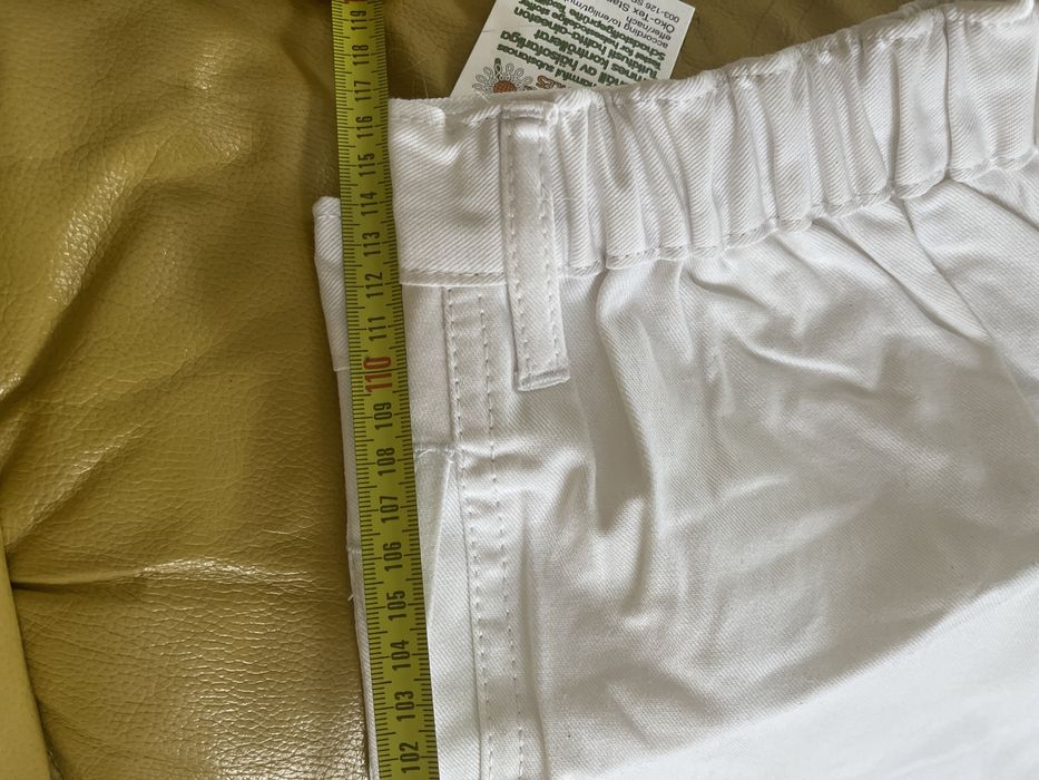 Nowe wielkie XXL robocze spodnie biale niemiecka produkcja