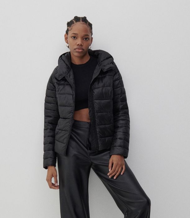 Куртка Reserved з капюшоном, розмір 38, сіро-синя