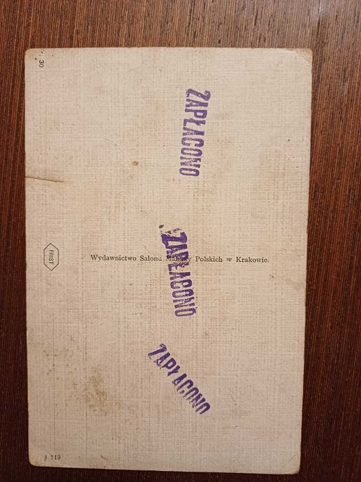 Pocztówka patriotyczna -Orzeł biały- 1916 rok- oryginał