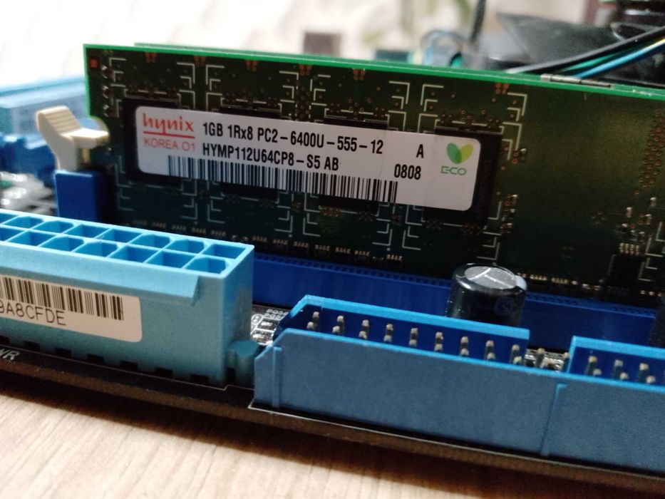 Мат плата P5G41-M LX2/GB + pentium e2160 + 1+1gb DDR2 (800)