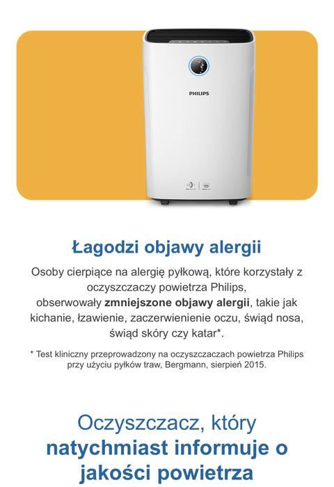 Oczyszczacz powietrza z nawilżaczem