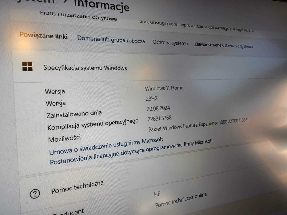 Ultrabook HP 15-fc0056nw 15,6"/Ryzen3/8GB/512GB/Win11 SklepGSM/Lwsk