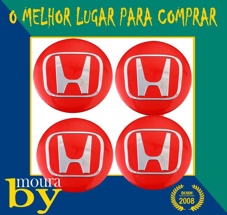 Centros de Roda Honda Emblemas traseiros dianteiros de volante