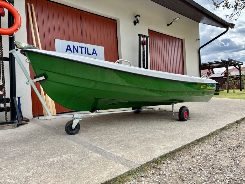 Łódka Delfin 360 Certyfikat CE Płaskodenna Stabilna Transport Cała PL