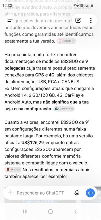Carplay 126€. Oportunidade