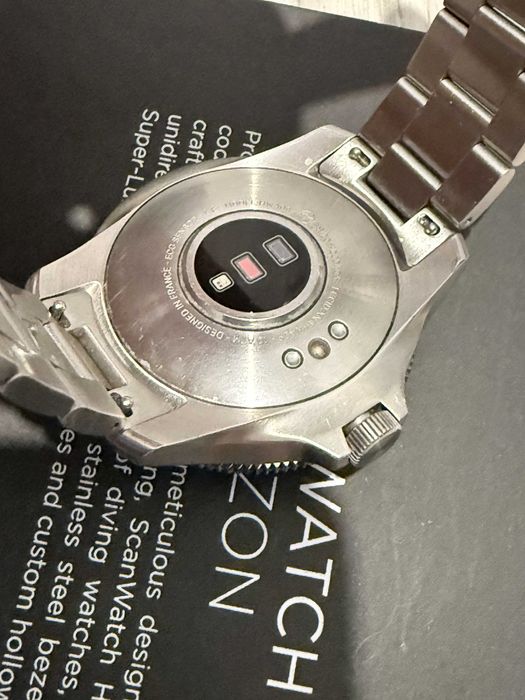 Withings ScanWatch Horizon 43mm niebieski smartwatch app