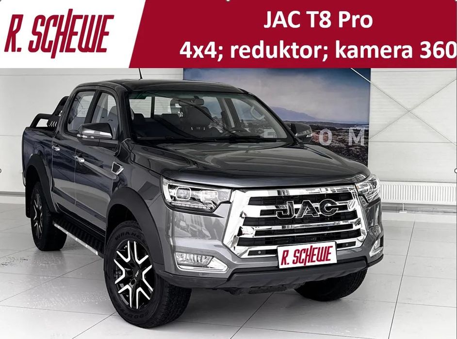 JAC T8 PRO 4x4, reduktor, kamery 360, Carplay Android Auto
