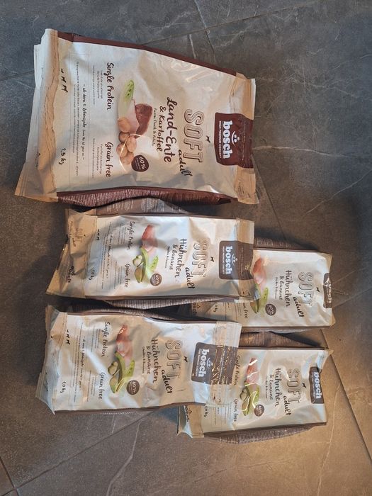 Karma bosch hpc soft adult kaczka i ziemniaki 2,5 kg i 4x1kg kurczak i banan