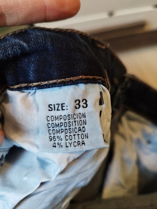 Jeansy męskie rozmiar 33, spodnie granatowe