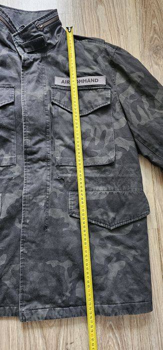 Jack & Jones męska kurtka moro militarna rozmiar L chowany kaptur