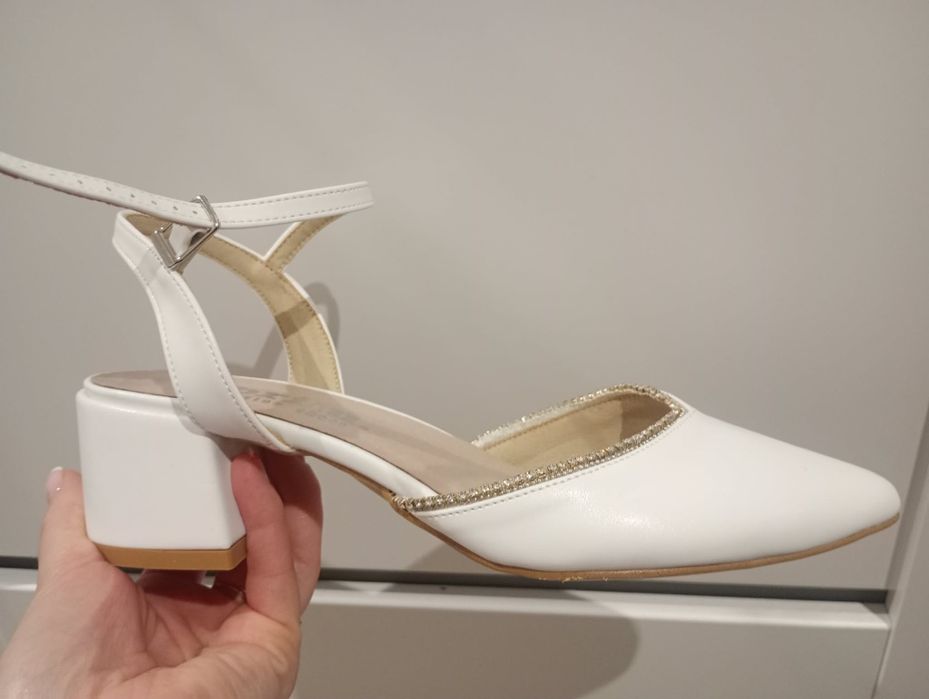 Buty ślubne, obcasy ślubne BRILU