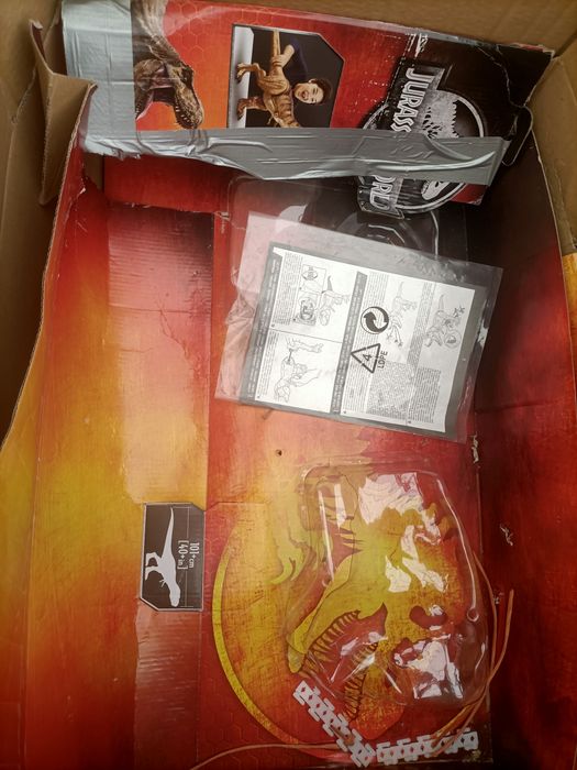 Jurassic World ogromny dinozaur T-Rex Mattel wys. 54cm długosc 100cm