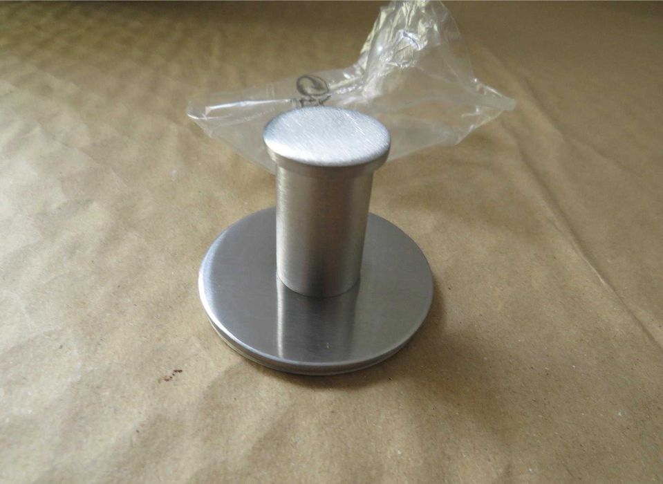 Ganchos (4) em aço inoxidável com autocolante (sem ter furar). NOVOS