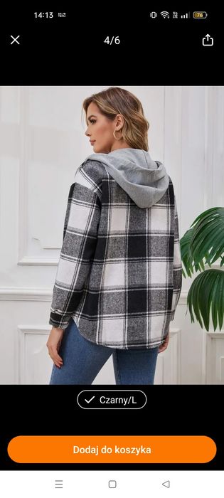 Bluza kurtka damska ocieplana z kapturem