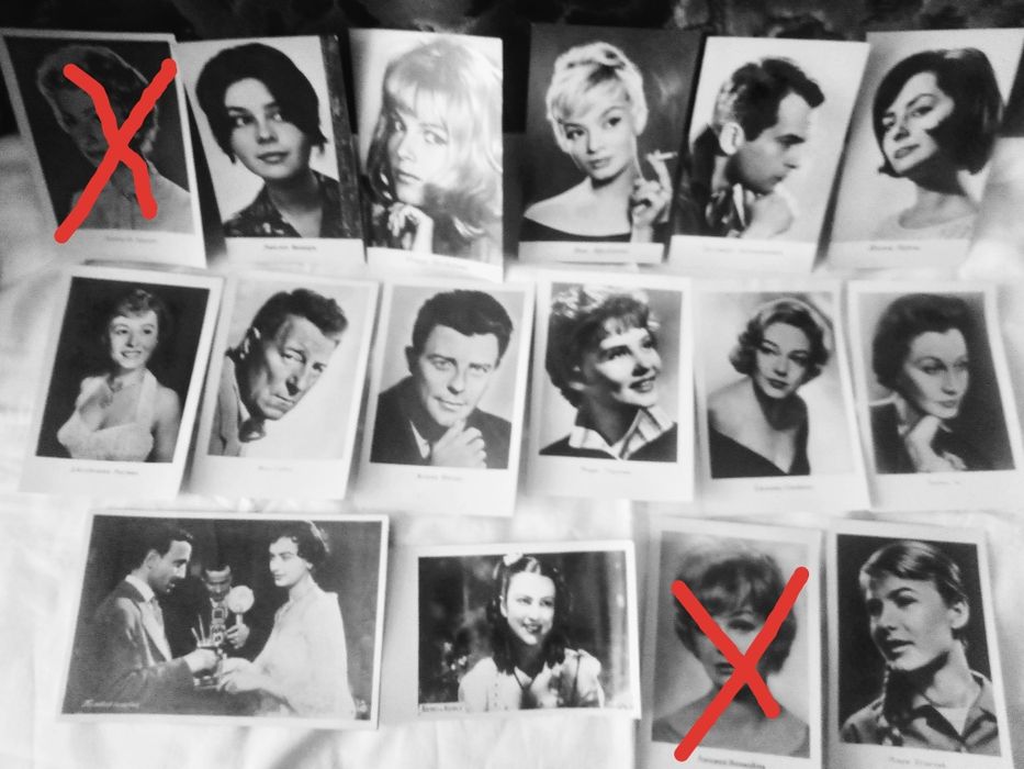 открытки советских (66шт) ,зарубежных (16)актеров, Гагарина, Ленина-11