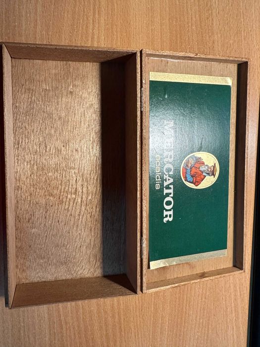 Caixa antiga de charutos Mercator Scaldis, anos 50/60