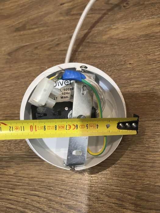 Nowoczesna lampa wisząca loft / industrial — biała, metalowa